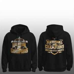 10 Montana State 2025 Division I Football National Champions Gold Hoodie