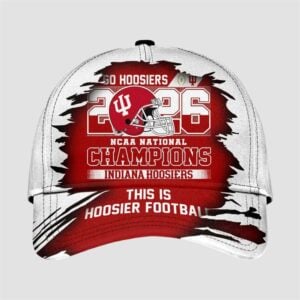 2026 Go Hoosiers National Champions Indiana Hoosiers Cap