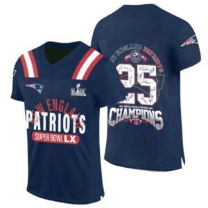 0 NE Patriots SB LX AFC Champions 2025 Jersey (1)
