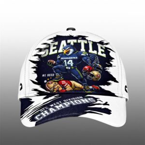 Seahawks 2025 NFC West Champions 1 Seed Cap 1