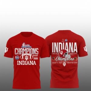 Hoosiers Football 2026 Peach Bowl Champions Shirt 1