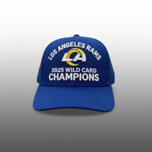 LA Rams 2025 WIld Card Champions Hat 1