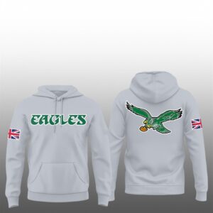 Jason Kelce Eagles Logo Throwback British Flag Hoodie 1