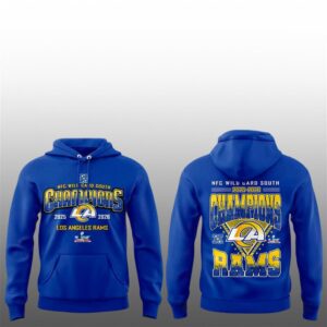 5 Rams NFC Wild Card South Champions 2025 2026 Hoodie