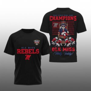 2 Ole Miss Sugar Bowl Game Champions Hotty Toddy 2026 Shirt