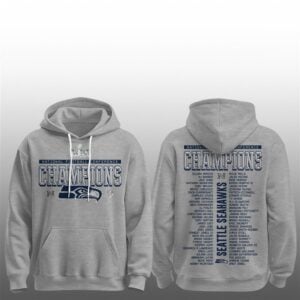 7 Seattle Seahawks 2025 NFC Champions Locker Room Hoodie