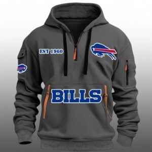 Bills EST 1960 Quarter Zip Hoodie 1