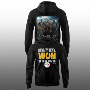 2 Steelers AFC North Champions 2025 Kings Is Back Hoodie