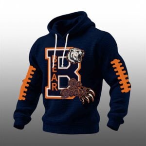 Da Bears Football Waffle Hoodie 1