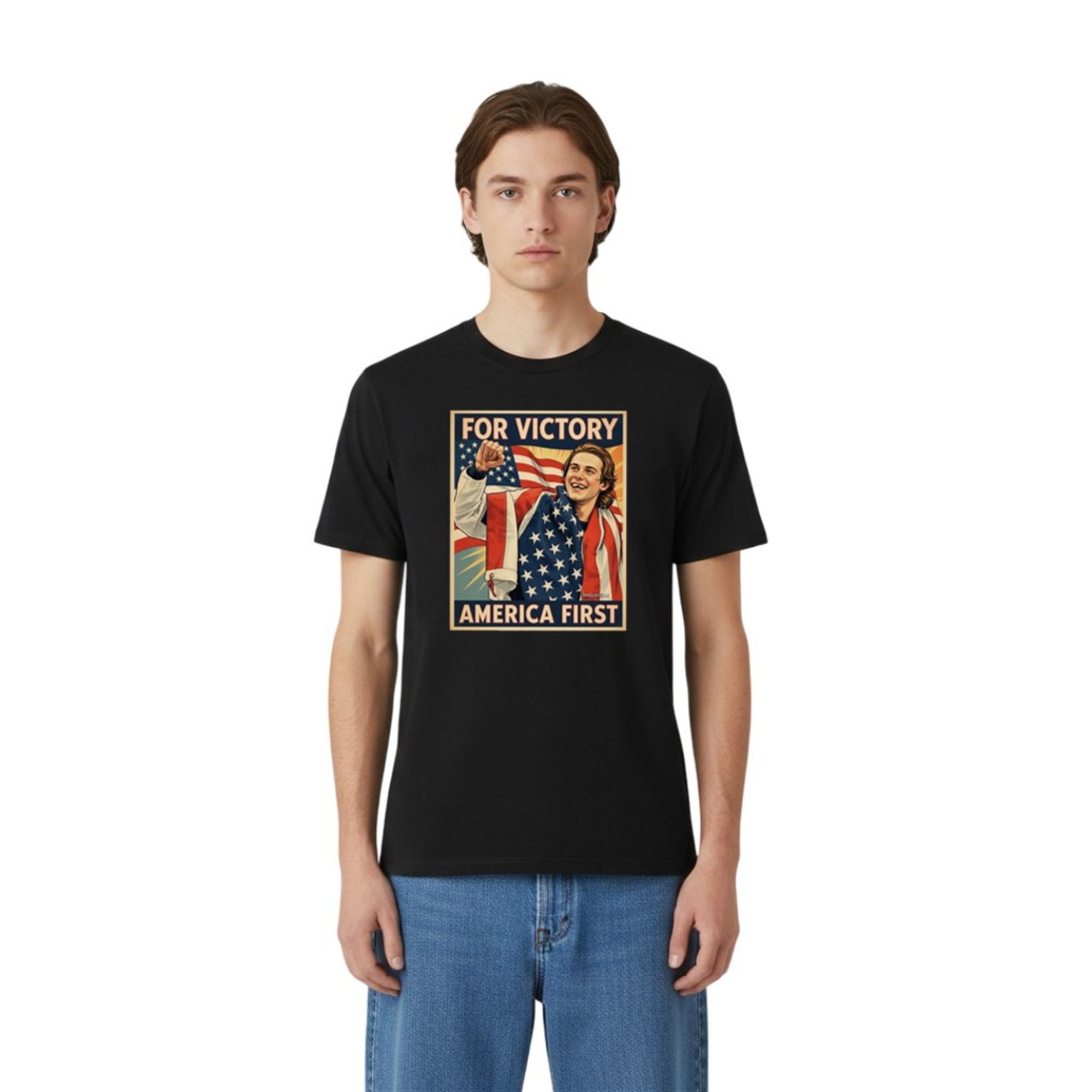 Jack Hughes For Victory America First Shirt 3 0 Jack Hughes For Victory America First Shirt 3