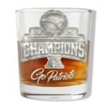 Patriots 2025 AFC Champions Commemorative Whiskey Glass