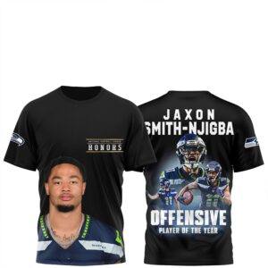 2026 Seahawks Jaxon Smith Njigba Offensive Player Of The Year Shirt 1