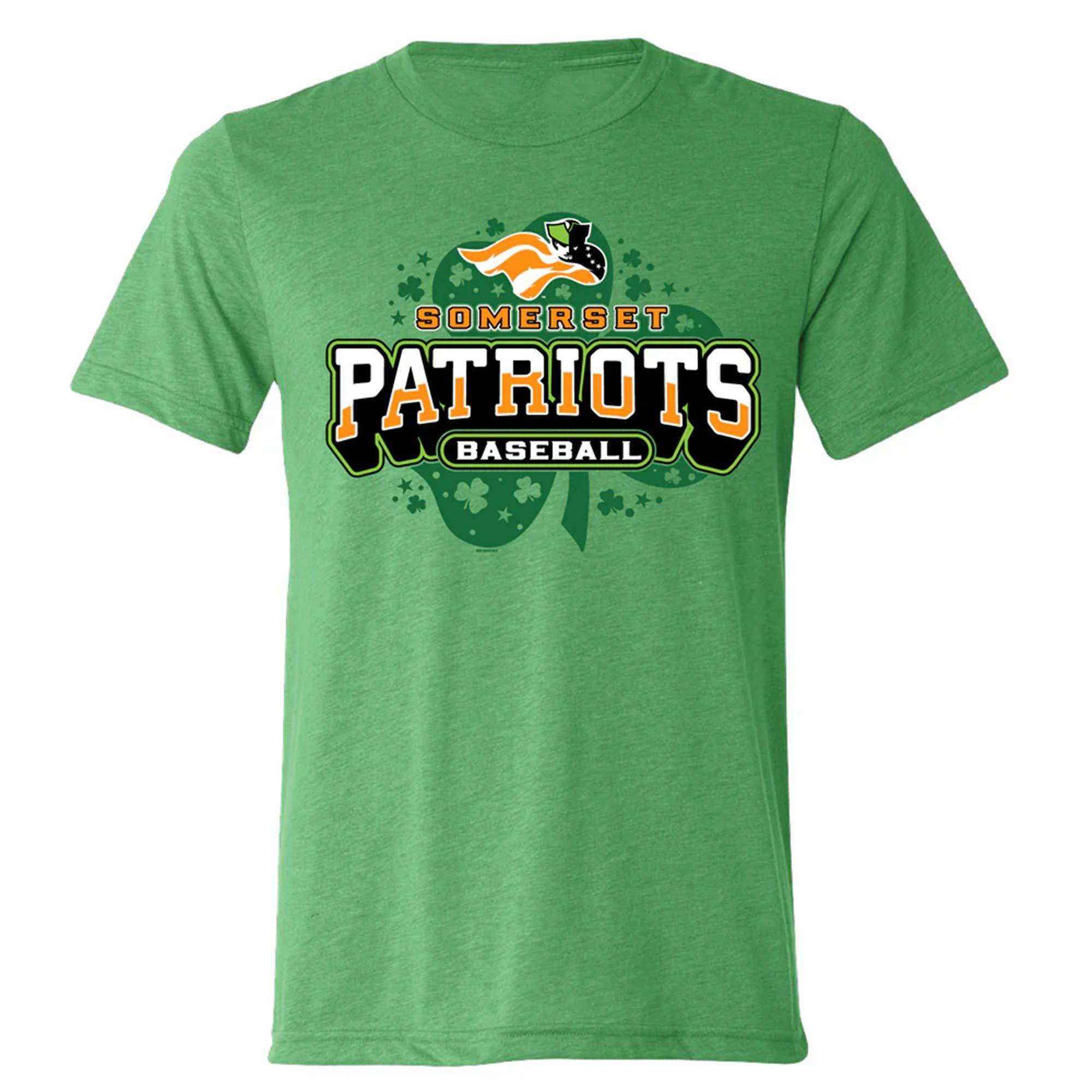 2026 Somerset Patriots Baseball Shamrock St Patrick's Day Shirt 1 1 2026 Somerset Patriots Baseball Shamrock St Patricks Day Shirt
