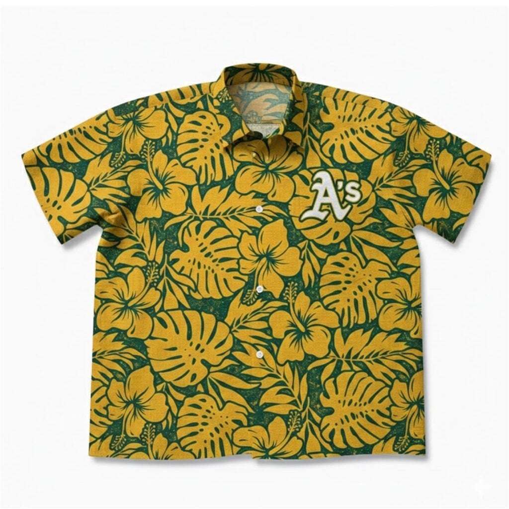 2026 Athletics Fathers Day Hawaiian Shirt Giveaway 1