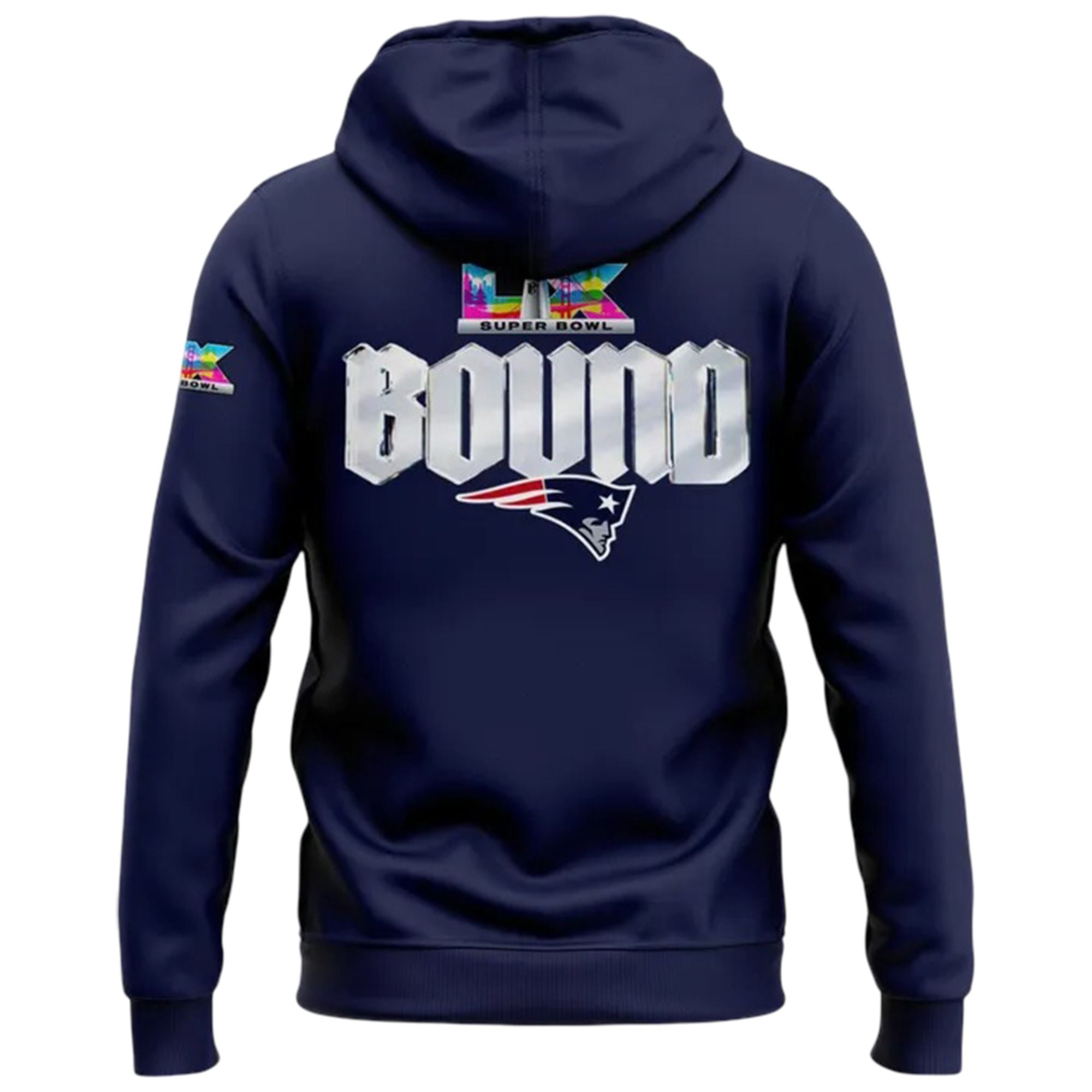 2026 NE Patriots SB LX Bound Zip Hoodie 3 2026 NE Patriots SB LX Bound Zip Hoodie 2