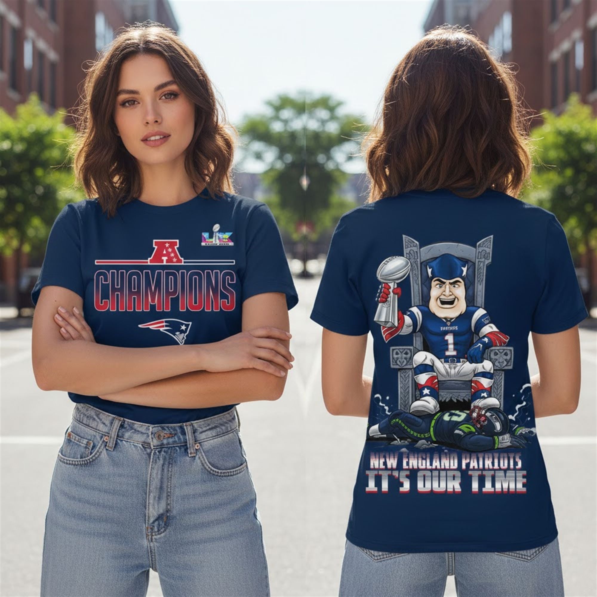 2026 Patriots SB LX Champions It's Our Time Shirt 2026 Patriots SB LX Champions It's Our Time Shirt