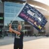 2026 Seahawks Super Bowl LX Champions Flag 4