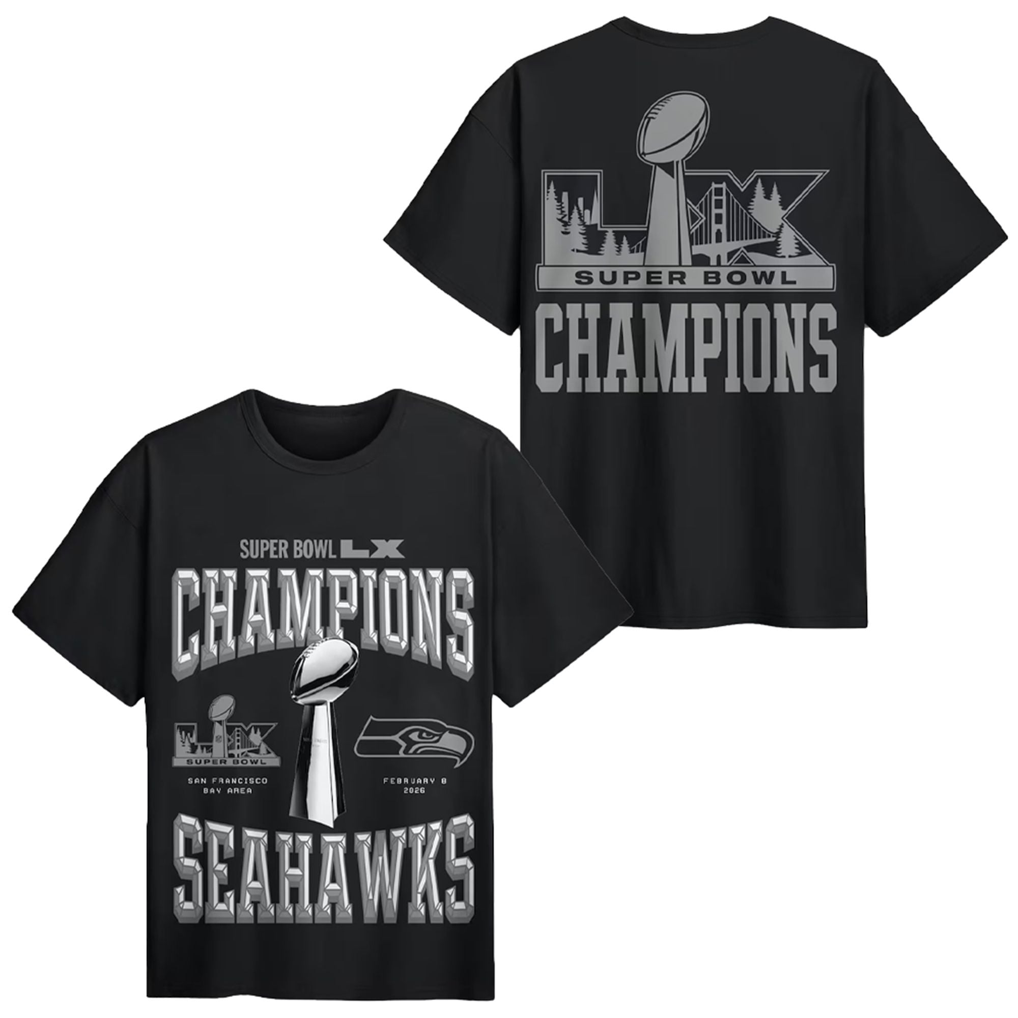 2026 Seattle Seahawks Super Bowl LX Champions Locker Room Shirt 0