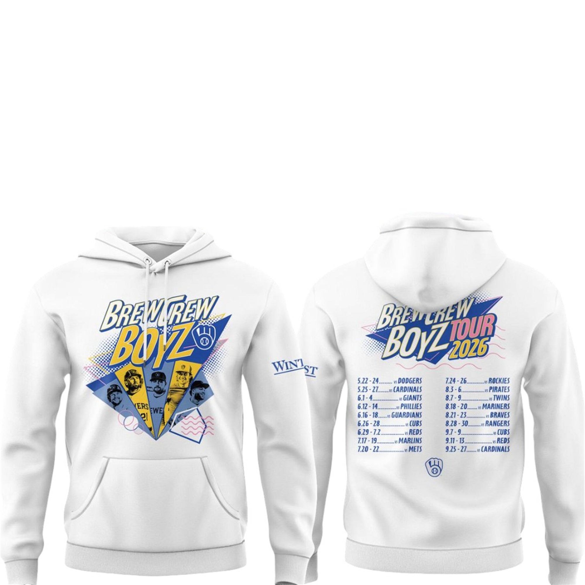 2026 Brewers Boy Band Night Shirt Giveaway 4 3 2026 Brewers Boy Band Night Hoodie Giveaway