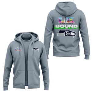 6 Seahawks 2026 Super Bowl LX Bound Zip Hoodie