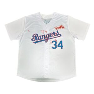 1 2026 Rangers Nolan Ryan Bloody Lip Jersey Giveaway