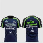 2026 Seahawks 2 Time Super Bowl Champions Shirt