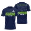 8 2026 Seahawks Super Bowl LX Champions Emerald City Shirt