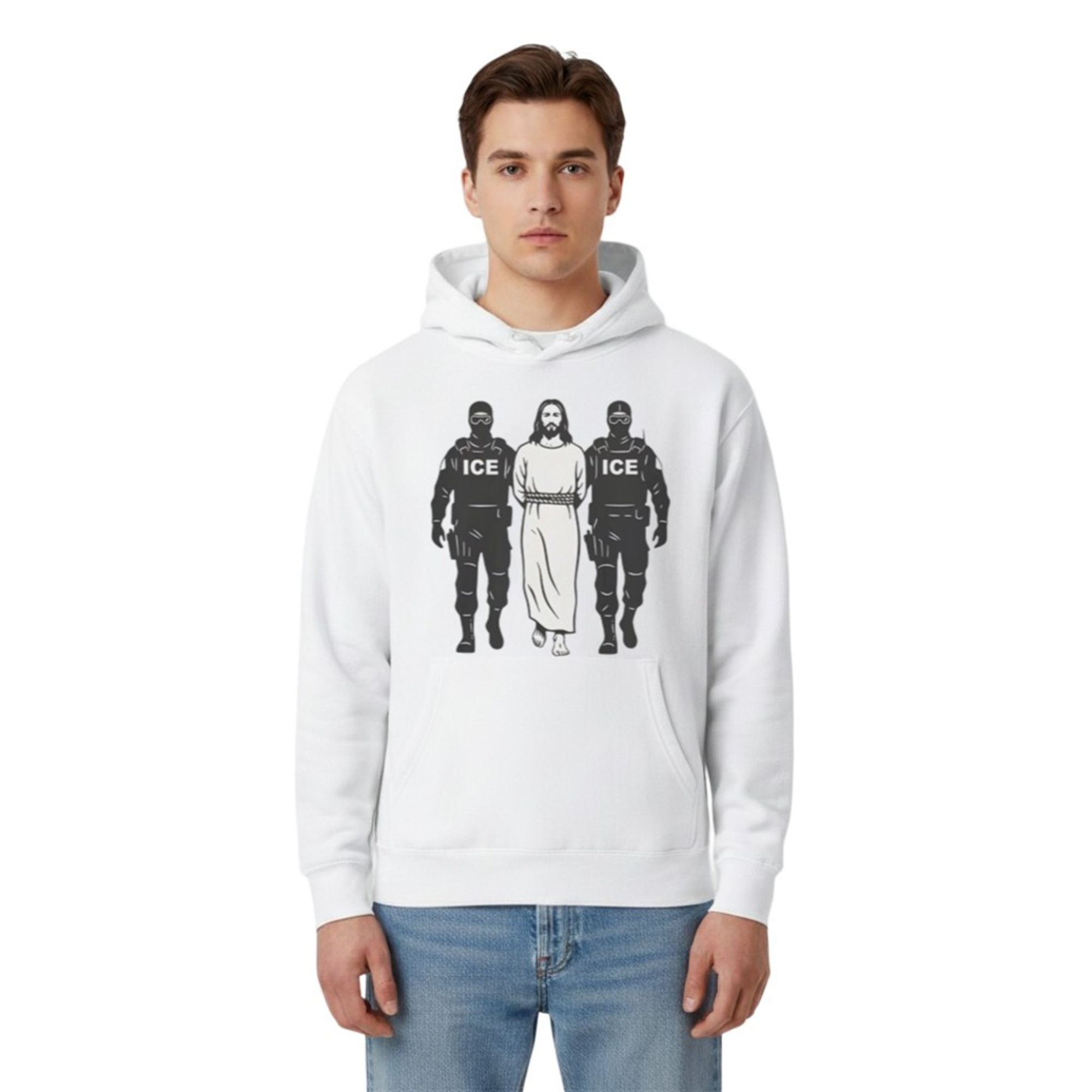 Anti ICE Jesus Arrested Shirt 5 Anti ICE Jesus Arrested Shirt 1 4