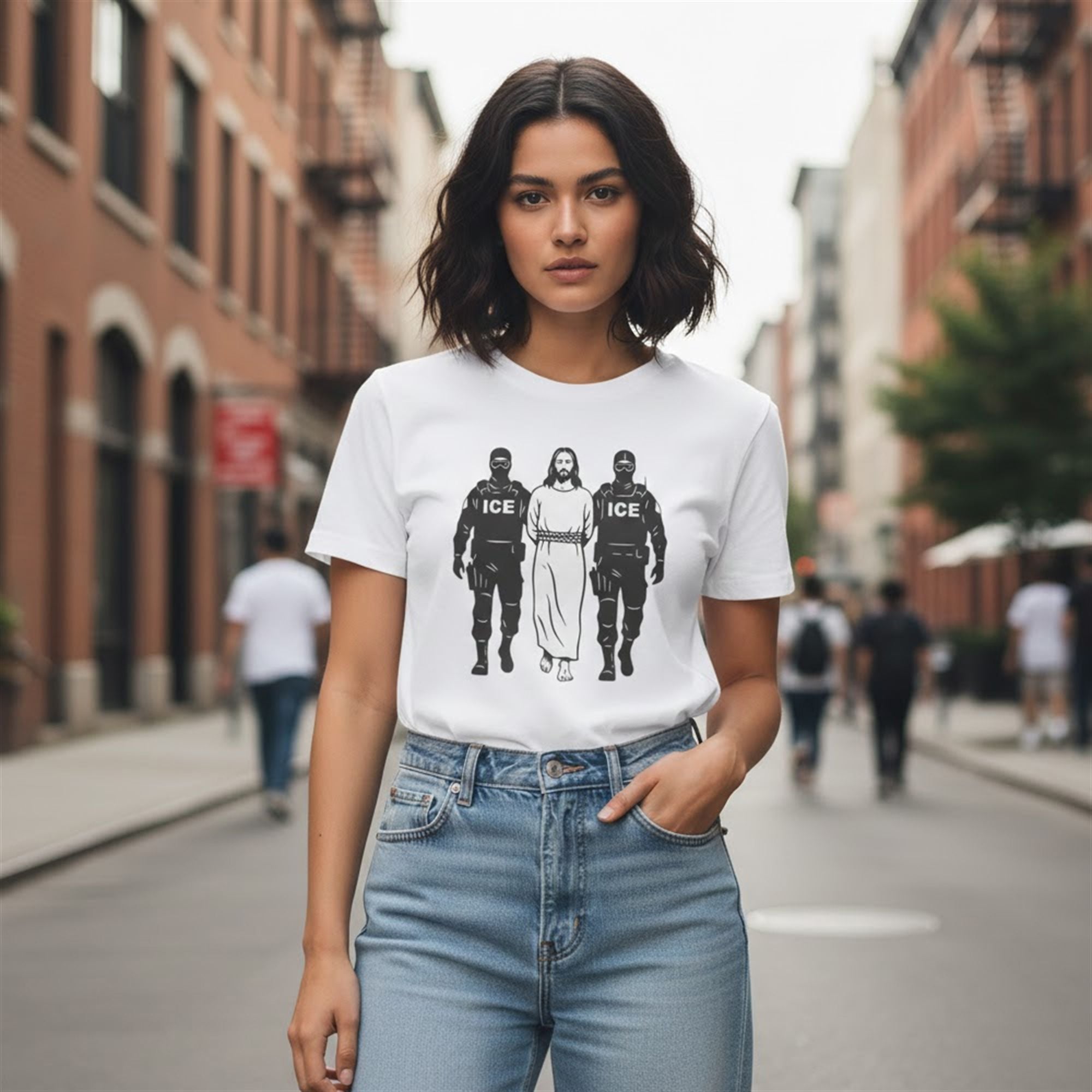 Anti ICE Jesus Arrested Shirt 1 9 Anti ICE Jesus Arrested Shirt 1 9