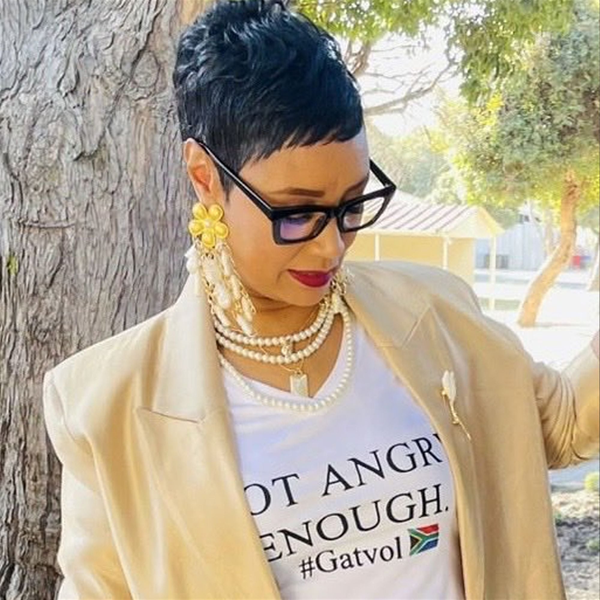 Dereleen James MP Not Angry Enough Gatvol Shirt 1 7 Dereleen James MP Not Angry Enough Gatvol Shirt 1 7