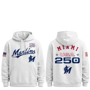 1 2026 Marlins Celebration USA 250 Anniversary Hoodie