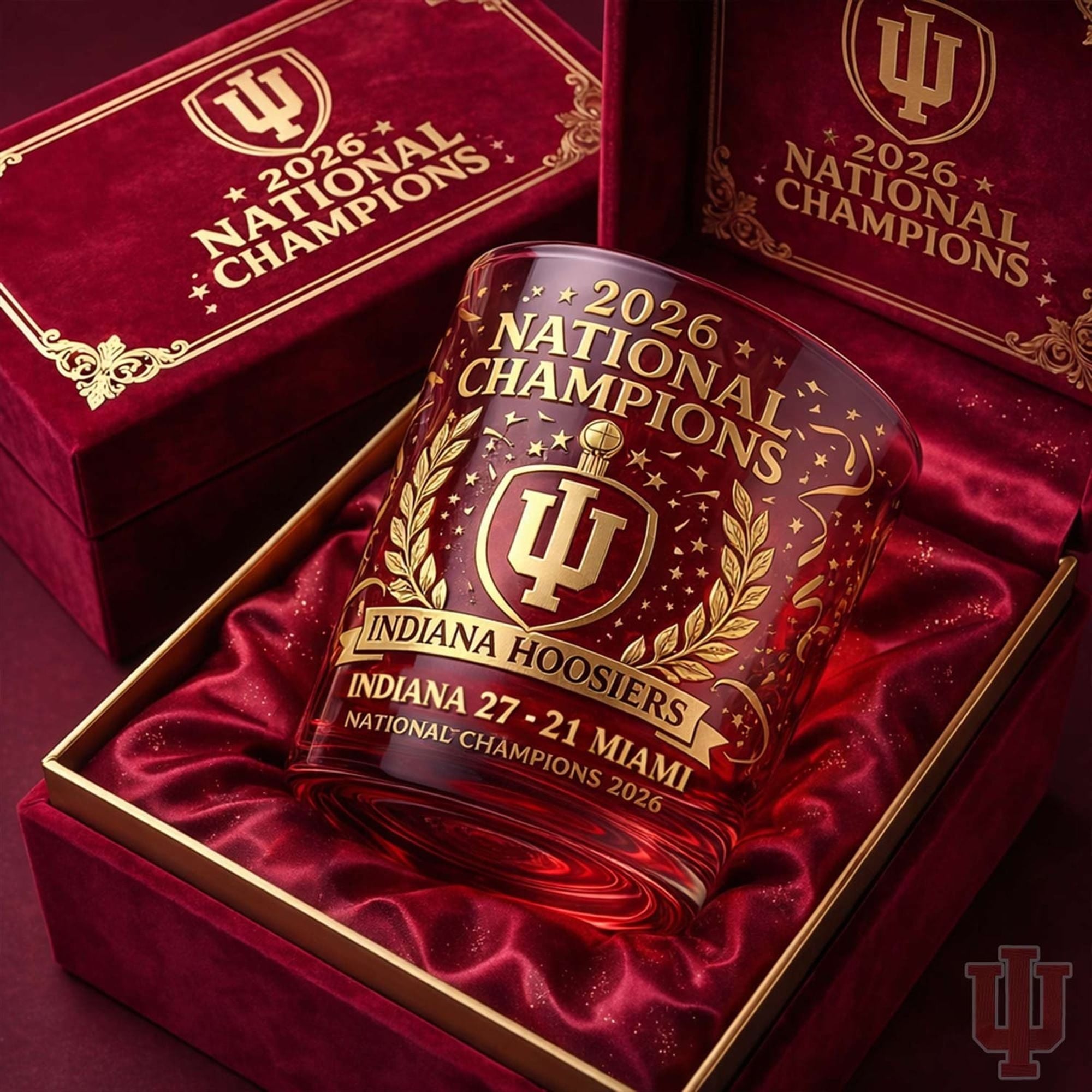 Hoosiers 2026 National Champions Whiskey Glass 1 Hoosiers 2026 National Champions Whiskey Glass 1