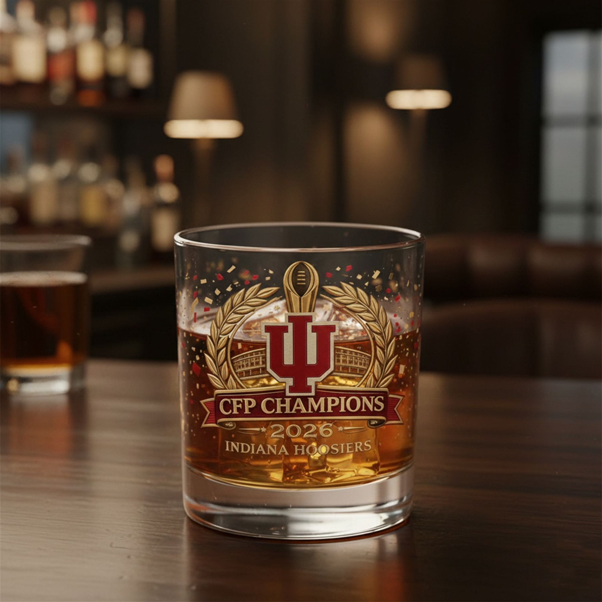 Hoosiers CFP Championship 2026 Whiskey Glass 2 Hoosiers CFP Championship 2026 Whiskey Glass 2