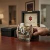Hoosiers Football Memorial Stadium EST 1820 Whiskey Glass 3 Hoosiers Football Memorial Stadium EST 1820 Whiskey Glass 1