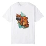 Iran Map Orange Tabby Cat Shirt