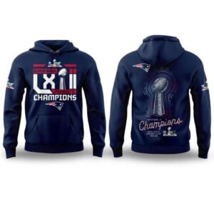 1 Patriots Super Bowl LX Champions 2026 Hoodie 1