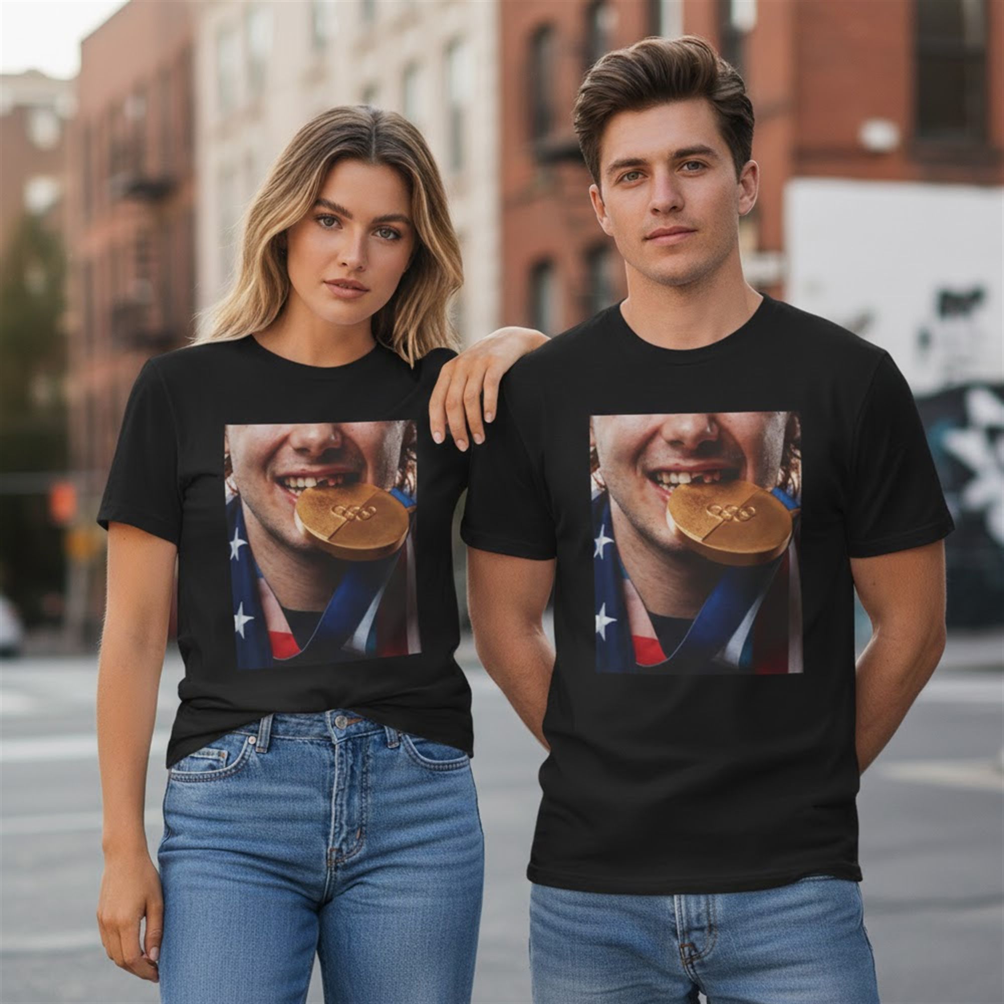 Jack Hughes Gold Medal Shirt 10 8