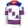 Jack Hughes Golden Goal 86 Signature Hockey Jersey 6 Jack Hughes Golden Goal 86 Signature Hockey Jersey 1