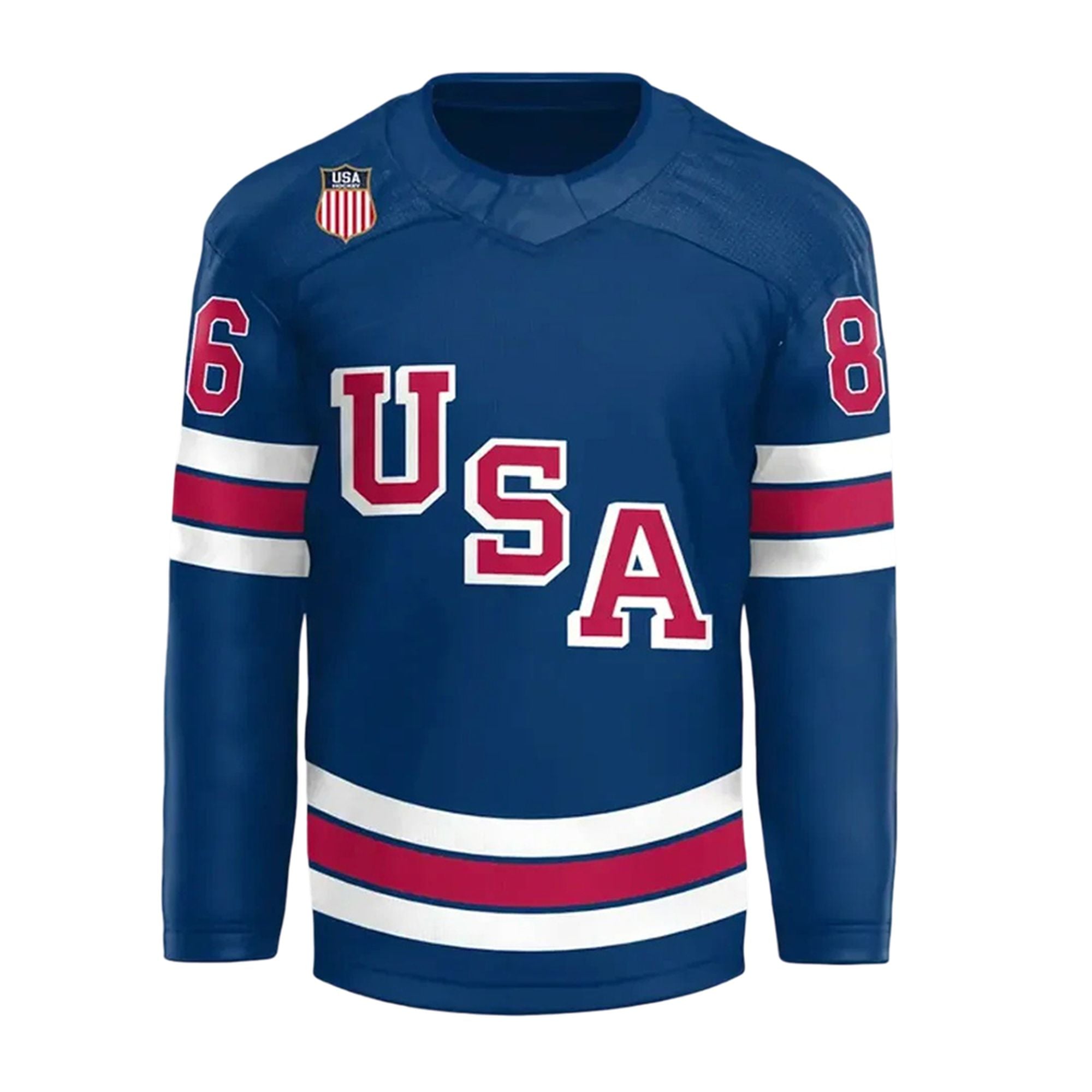 Jack Hughes USA Hockey Jersey 2 Jack Hughes USA Hockey Jersey 1
