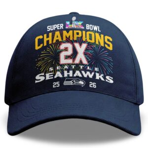 2026 Seahawks Super Bowl Champions 2x Hat