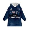 Patriots 2025 2026 SB LX Champions Blanket Hoodie 6 Patriots 2025 2026 SB LX Champions Blanket Hoodie 1