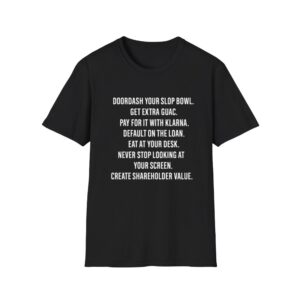 Doordash Your Slop Bowl Create Shareholder Value Shirt 2 0
