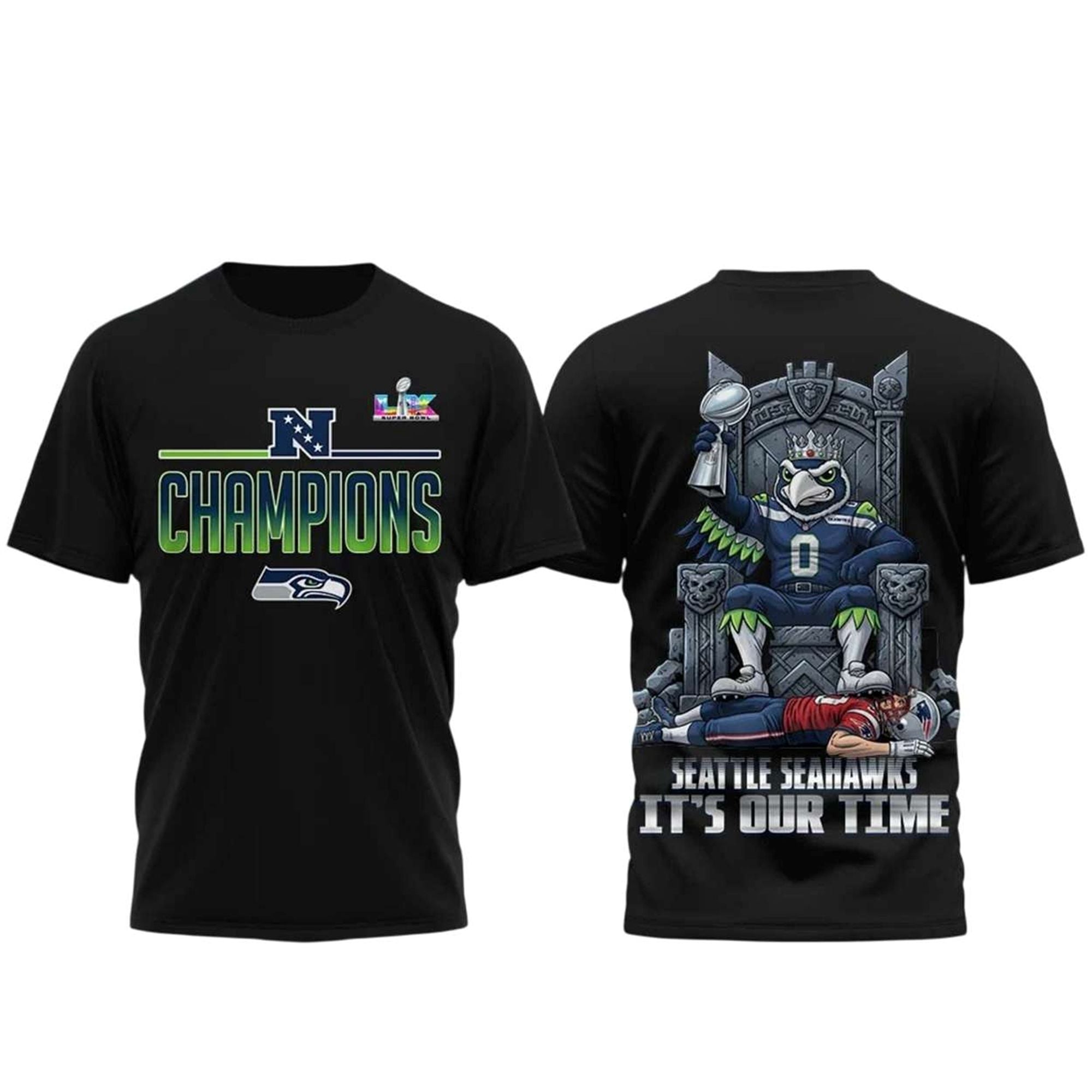 Seahawks 2026 SB Champions It's Our Time Shirt 3 Seahawks 2026 SB Champions Its Our Time Shirt 2