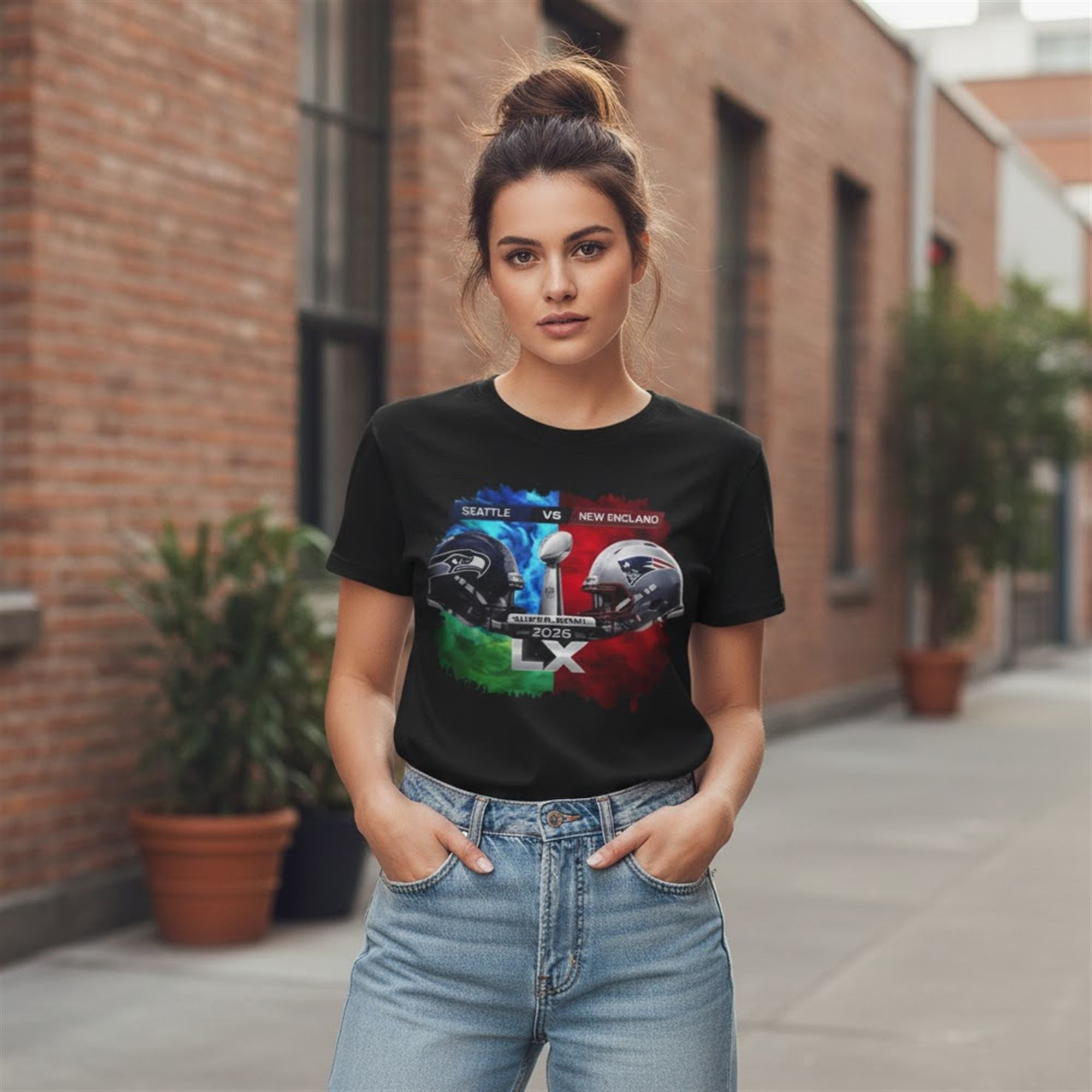 Seahawks vs Patriots 2026 SB LX Shirt 10 8