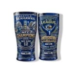 Seattle Seahawks NFC Champions 2025 We Are 12 Pint Glass