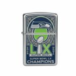 Seattle Seahawks Super Bowl LX Champions 2026 Zippo Lighter