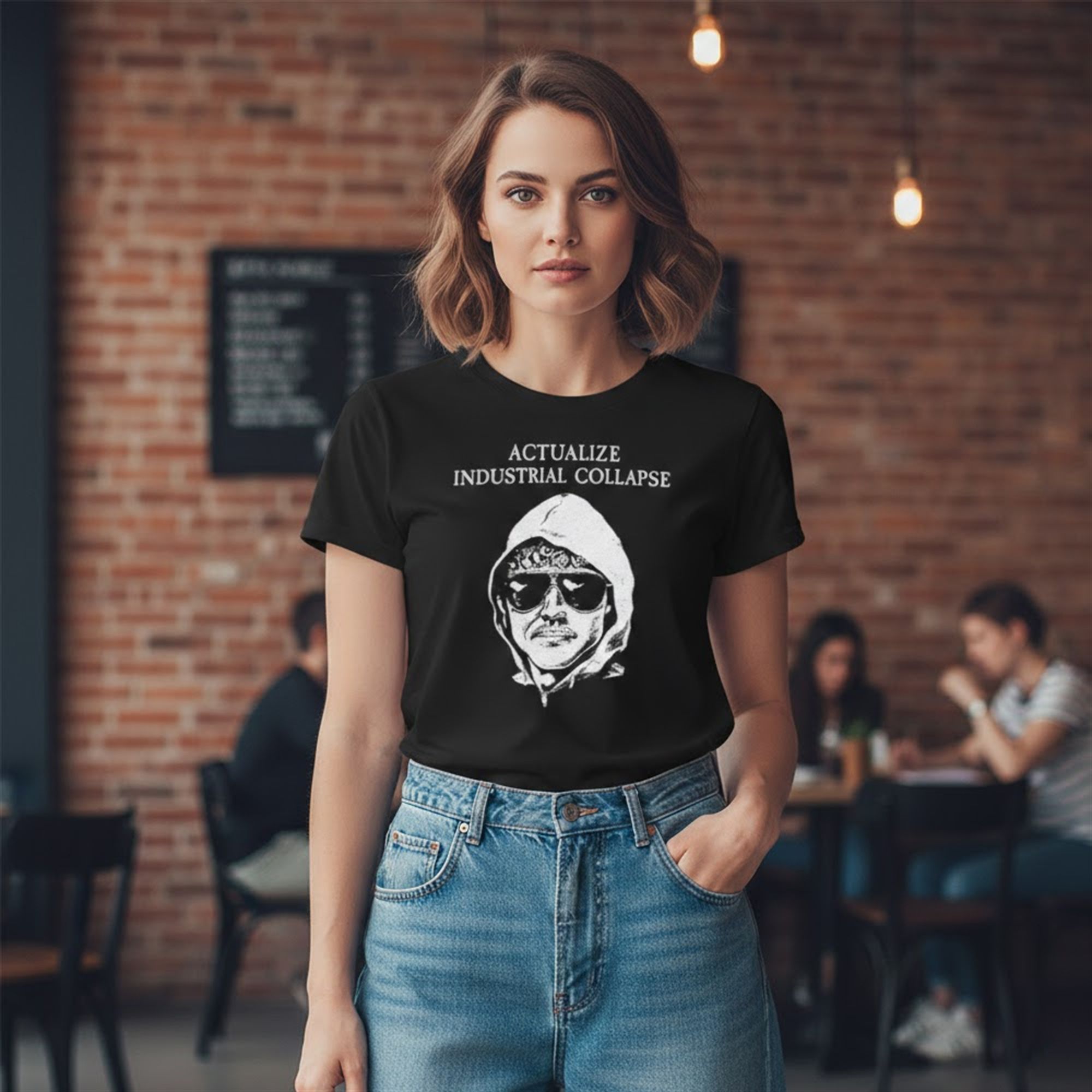 Ted Kaczynski ACTUALIZE INDUSTRIAL COLLAPSE Shirt 10 9