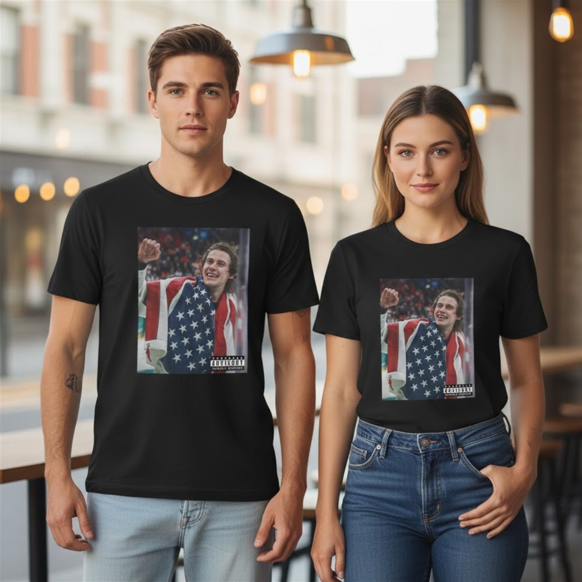 USA Champions Jack Hughes Shirt 10 8