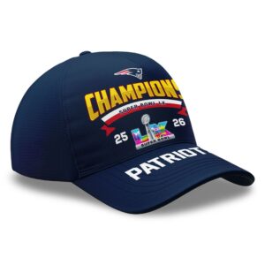 NE Patriots 2026 Champions Super Bowl LX Hat 1