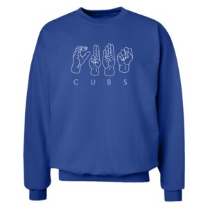 2026 Cubs Deaf Inclusive Crewneck Sweatshirt Giveaway 1